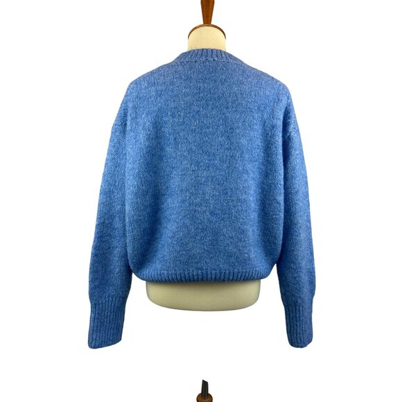 Zara Blue Crew Neck Sweater - Picture 3 of 8